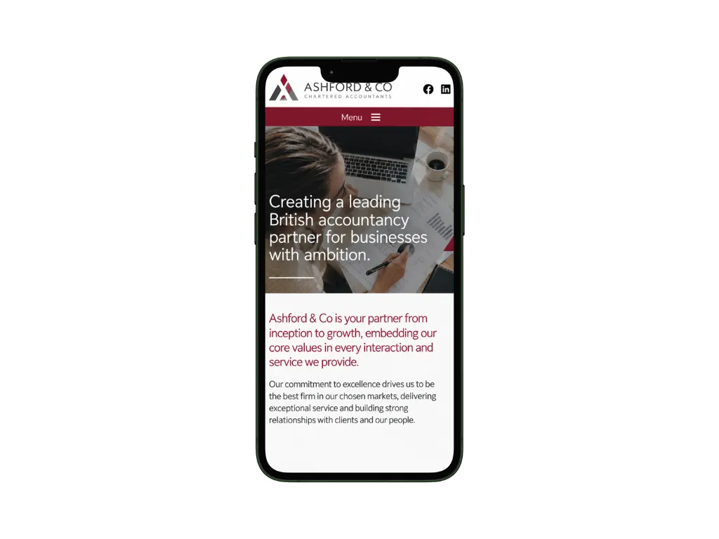 Service page on the Ashford & Co website